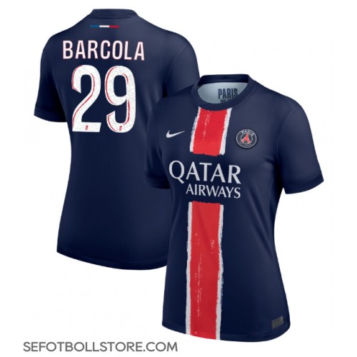 Paris Saint-Germain Bradley Barcola #29 Replika Hemmatröja Dam 2024-25 Kortärmad